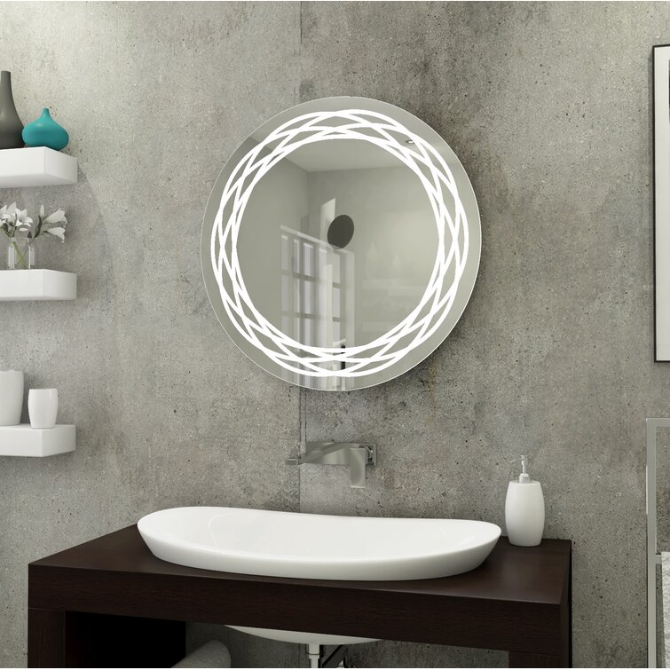 Led on sale mirror wayfair